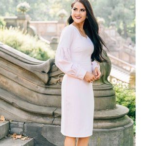 Rachel Parcell Madison Avenue Midi Pink NWT Dress